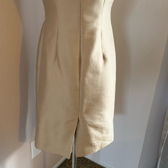 Talbots Cream Embroidered Dress - Picture 6 of 7